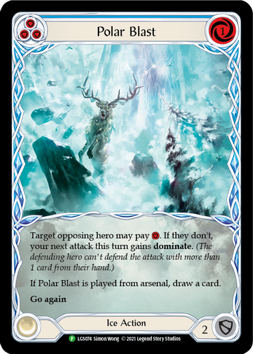 Polar Blast (Blue) [LGS074] (Promo)  Rainbow Foil