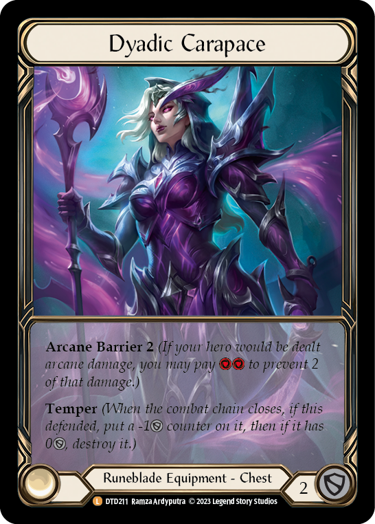 Dyadic Carapace (Extended Art) [DTD211] (Dusk Till Dawn) Cold Foil
