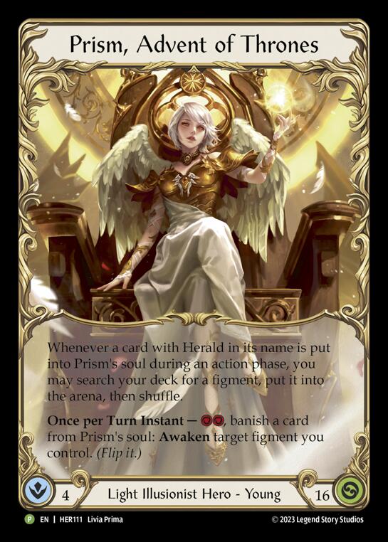 Prism, Advent of Thrones [HER111] (Promo)  Rainbow Foil