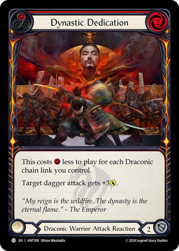 Dynastic Dedication (Red) [HNT108] (The Hunted)  Rainbow Foil