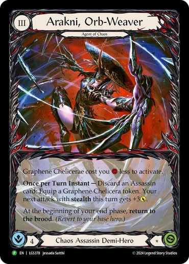 Arakni, Orb-Weaver (Extended Art) [LGS378] (Promo)  Rainbow Foil