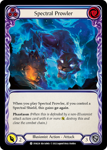 Spectral Prowler (Blue) [DYN226] (Dynasty)  Rainbow Foil