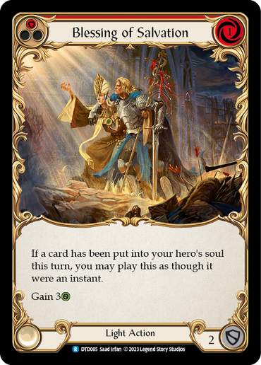 Blessing of Salvation (Red) [DTD085] (Dusk Till Dawn)  Rainbow Foil