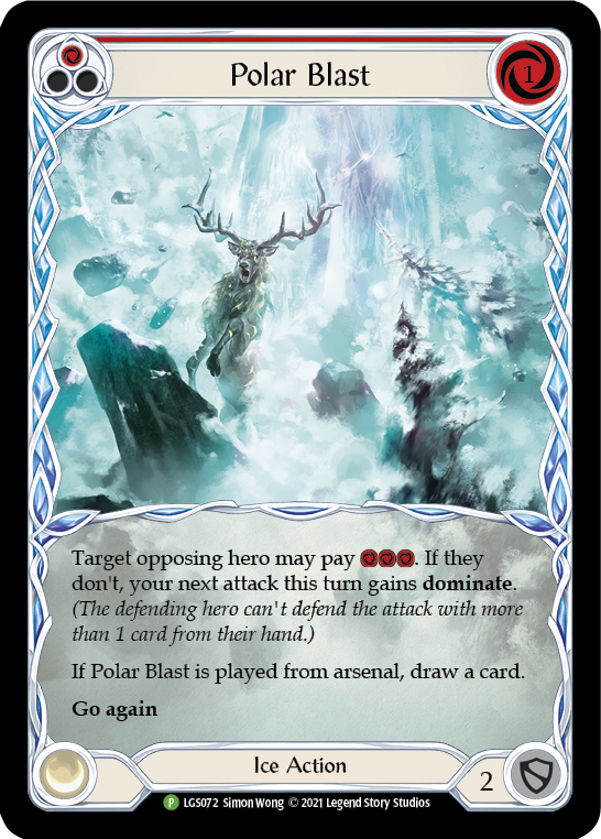 Polar Blast (Red) [LGS072] (Promo)  Rainbow Foil