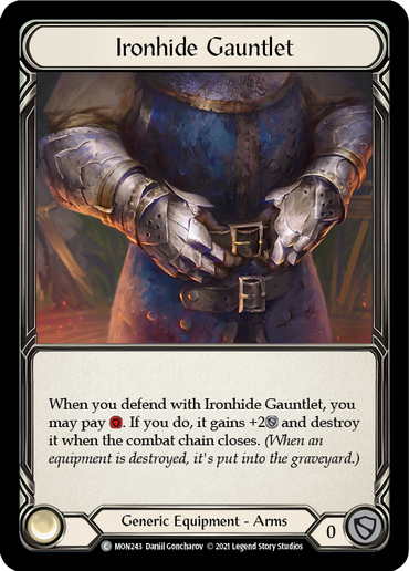 Ironhide Gauntlet [MON243-CF] (Monarch)  1st Edition Cold Foil