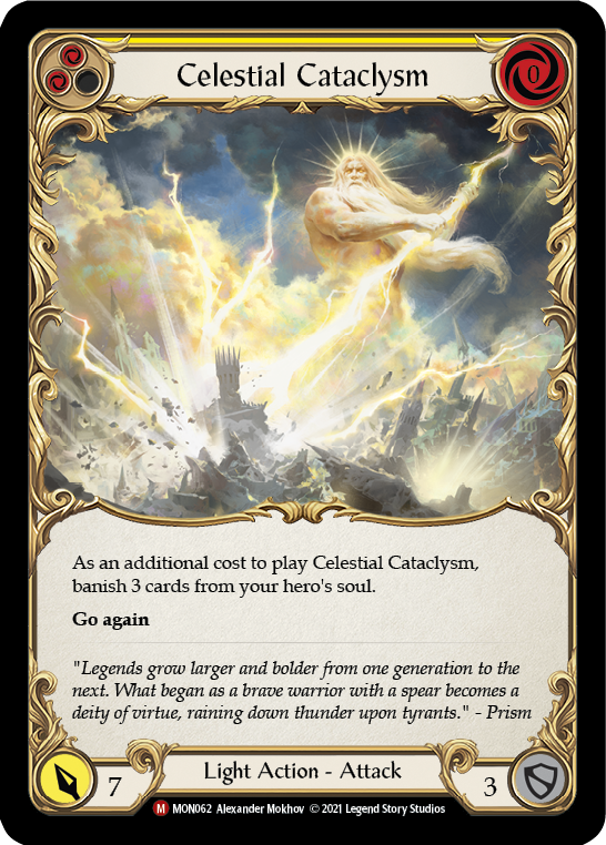 Celestial Cataclysm [MON062-RF] (Monarch)  1st Edition Rainbow Foil