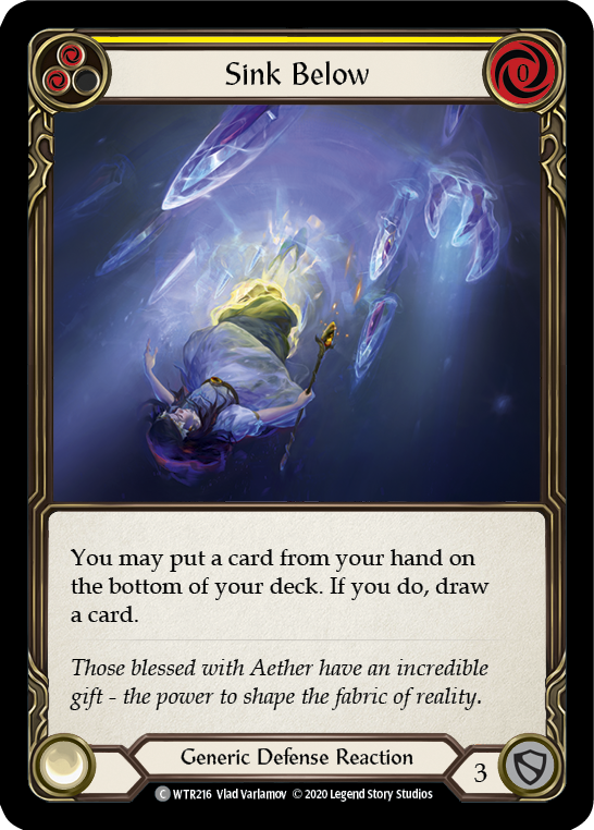 Sink Below (Yellow) [U-WTR216] (Welcome to Rathe Unlimited)  Unlimited Rainbow Foil