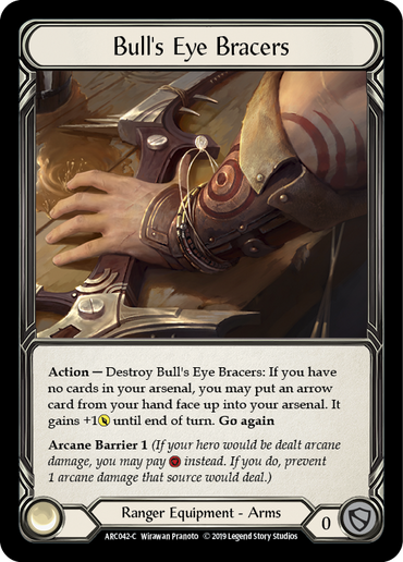 Bull's Eye Bracers [ARC042-C] (Arcane Rising)  1st Edition Cold Foil