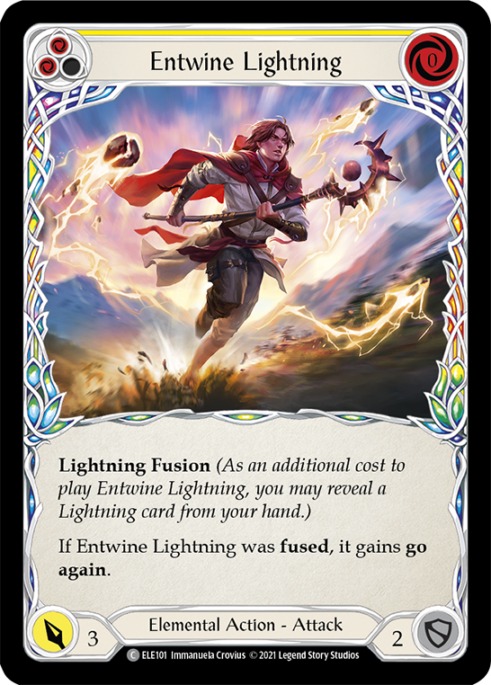 Entwine Lightning (Yellow) [ELE101] (Tales of Aria)  1st Edition Normal