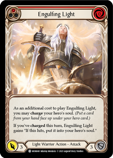 Engulfing Light (Red) [MON048-RF] (Monarch)  1st Edition Rainbow Foil