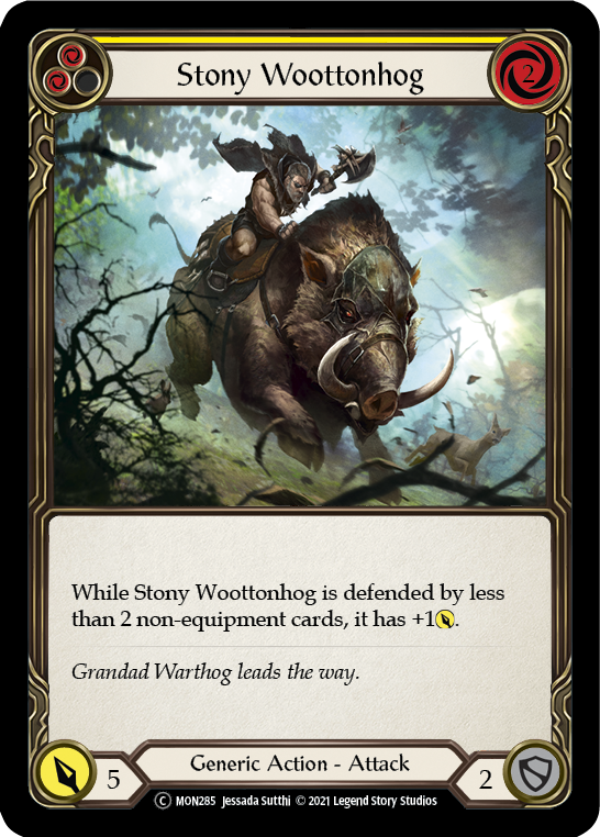 Stony Woottonhog (Yellow) [U-MON285] (Monarch Unlimited)  Unlimited Normal